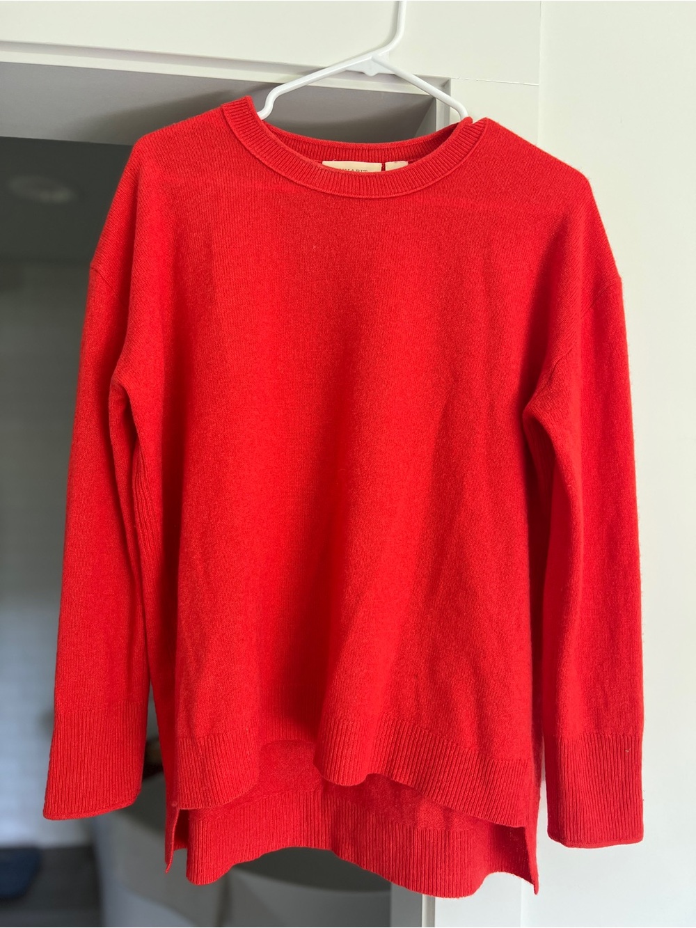Inhabit Women's Red Cashmere Crewneck Sweater